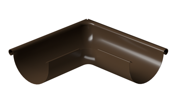 Угол внешний 90° D125 Döcke STAL PREMIUM Каштан, (RAL 8017) купить в Угличе