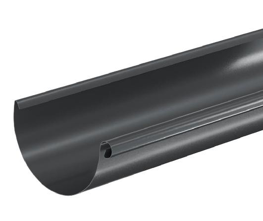 Водосток Aquasistem, система 125x90 - Водосточный желоб 3.00м RAL 7024 Тёмно-серый купить в Угличе