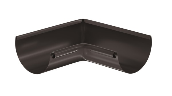 Водосток Aquasistem, система 125x90 - Угол желоба, внутренний 90° RR 32 Тёмно-Коричневый купить в Угличе