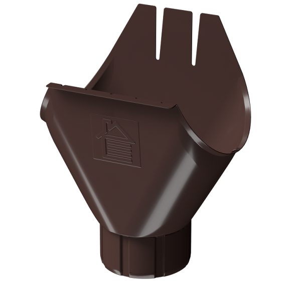 Воронка желоба D125 Döcke STAL PREMIUM Шоколад, (RAL 8019) купить в Угличе