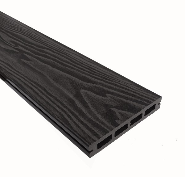 Террасная доска из ДПК Terrapol Смарт 3D Пустотелая с пазом Черное дерево купить в Угличе