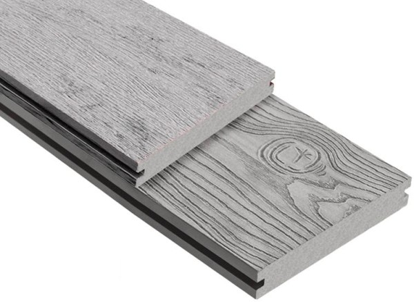 Террасная доска ДПК Outdoor 3D полнотелая STORM/OCEAN GREY серая микс купить в Угличе