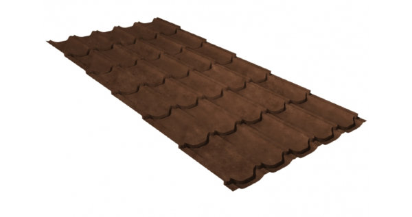 Металлочерепица квинта плюс 0,45 Safari Twincolor Brown купить в Угличе