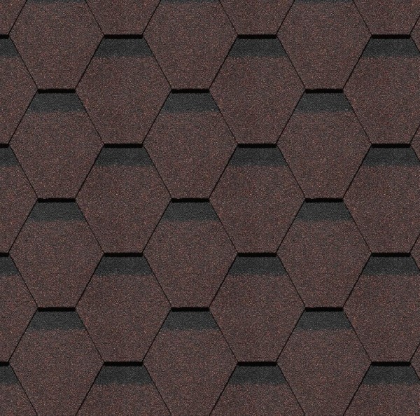 Гибкая черепица Docke, коллекция Шеффилд – Корица купить в Угличе