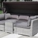 Диван-Трансформер AFINA плетеный из иск. ротанга AFM-320G Grey купить в Угличе