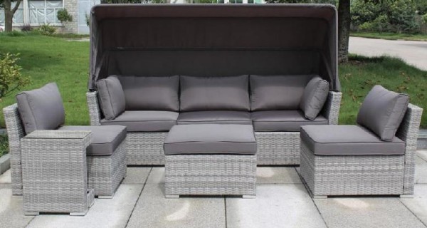 Диван-Трансформер AFINA плетеный из иск. ротанга AFM-320G Grey купить в Угличе