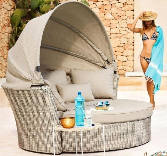 Диван-Трансформер AFINA плетеный из иск. ротанга AFM-325 Beige купить в Угличе