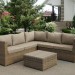 Комплект мебели AFINA плетеной из иск. ротанга YR825B Beige купить в Угличе