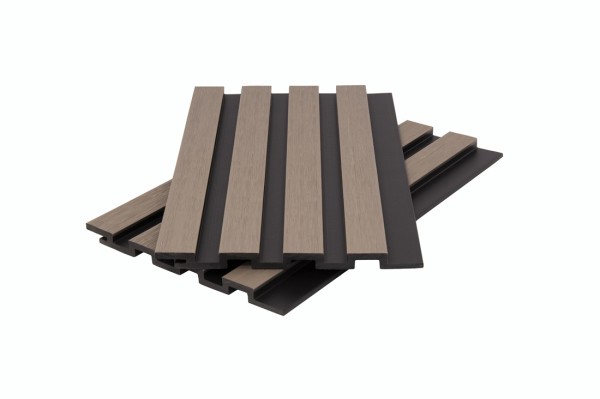 Стеновая панель брусковая двухцветная co-extrusion, snow mix купить в Угличе