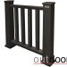 Ограждение из ДПК Outdoor Классик 3D STORM чёрный купить в Угличе