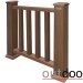 Ограждение из ДПК Outdoor Классик 3D STORM коричневый микс купить в Угличе
