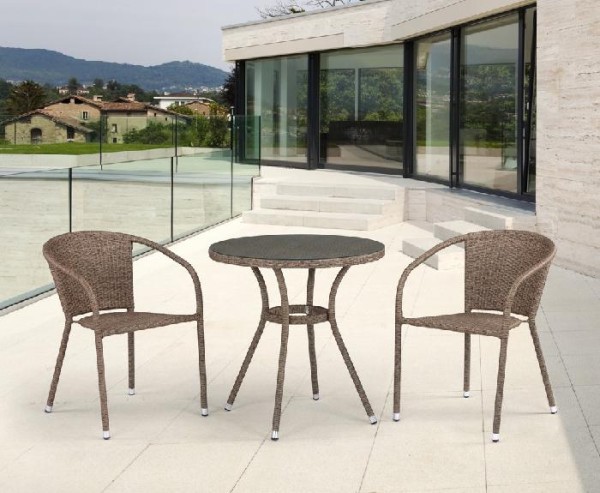 Комплект плетеной мебели AFINA из иск. ротанга T282ANT/Y137C-W56 Light Brown 2Pcs купить в Угличе