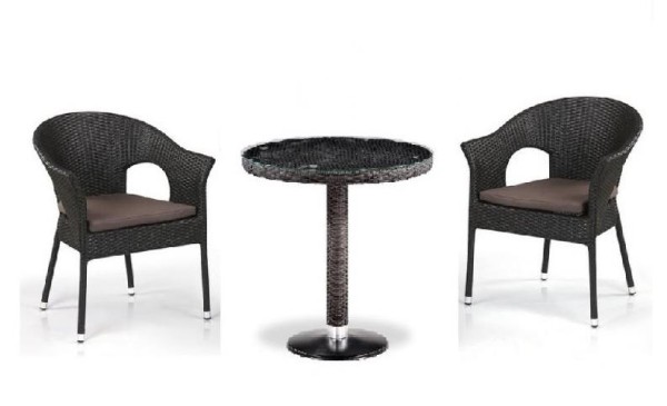 Комплект плетеной мебели AFINA из иск. ротанга T601/Y79A-W53 Brown 2Pcs купить в Угличе