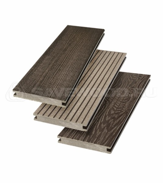 Террасная доска SW Fraxinus (R) полнотелая «SaveWood» Темно-коричневый купить в Угличе