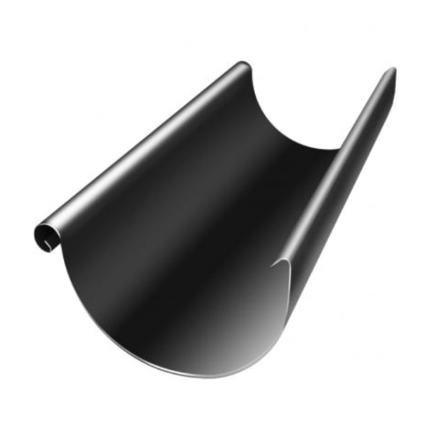 Водосток Grand Line 125x90 – Желоб 3м RAL 9005 купить в Угличе