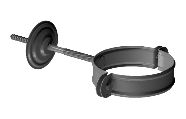 Хомут трубы D90 Döcke STAL PREMIUM Графит, (RAL 7024) купить в Угличе