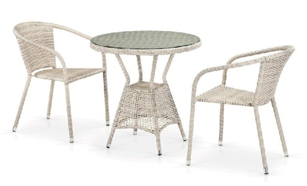 Комплект плетеной мебели AFINA из иск. ротанга T705ANT/Y137C-W85 Latte 2Pcs купить в Угличе