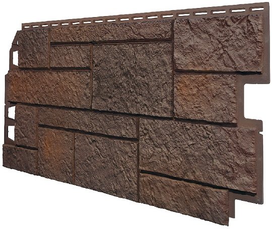 Фасадная панель VOX Sandstone (Сандстоун) темно коричневый купить в Угличе