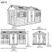 Сарай пластиковый LifeTime 15x8 DD купить в Угличе