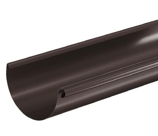 Водосток Aquasistem, система 150/100 - Водосточный желоб 3.00м RR 32 Тёмно Коричневый купить в Угличе