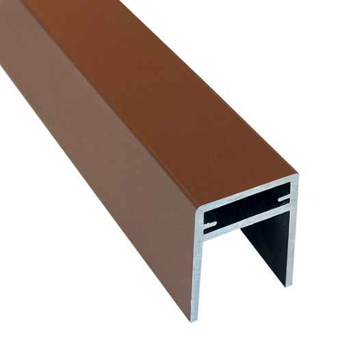 П-профиль Алюминиевый EasyDecking 35x25 Коричневый купить в Угличе
