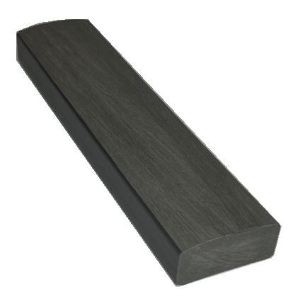 Лавочный брус Ecodecking Некст полнотелый брашированный 70х35 графит купить в Угличе