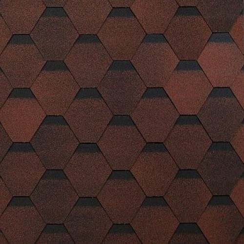 Гибкая черепица Shinglas, коллекция Оптима – Красный купить в Угличе