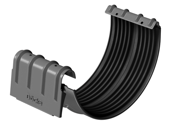 Соединитель желобов D125 Döcke STAL PREMIUM Графит, (RAL 7024) купить в Угличе