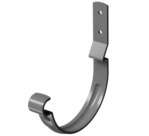 Карнизный крюк короткий (гнутый) D125 Döcke STAL PREMIUM Графит, (RAL 7024) купить в Угличе