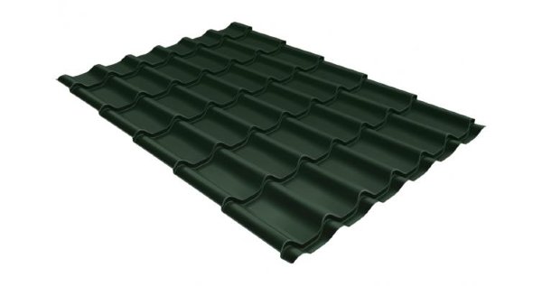 Металлочерепица классик 0,5 Satin RR 11 темно-зеленый купить в Угличе